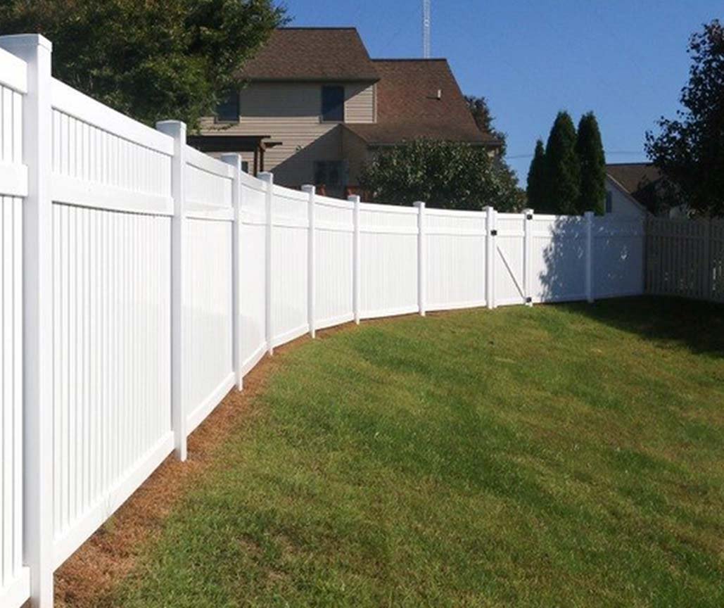 Finished fence installation